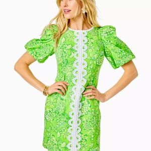 NEW Lilly Pulitzer Alyce Elbow Sleeve Stretch Cotton Dress (New with tags!)